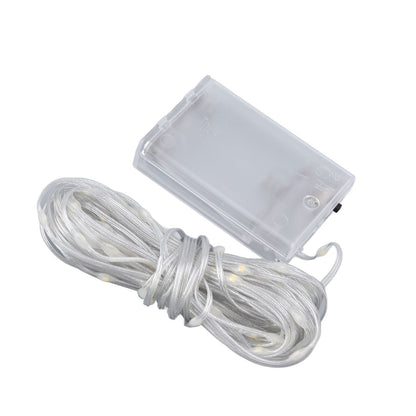 LED Curtain String Lights DIY 33 Feet Waterproof Warm Light Decorative String Lights for Outdoor V1294-YM0523-3119220048311
