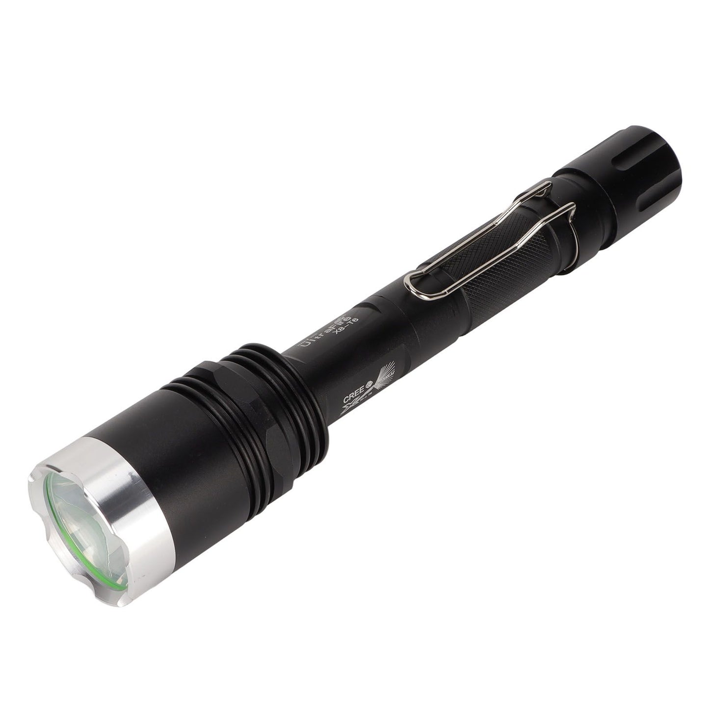 Camping Flashlight 5000LM Lengthened IPX5 Waterproof Anodized Black T6 Lamp Beads White Light Outdoor V1294-YM0523-3119220048911