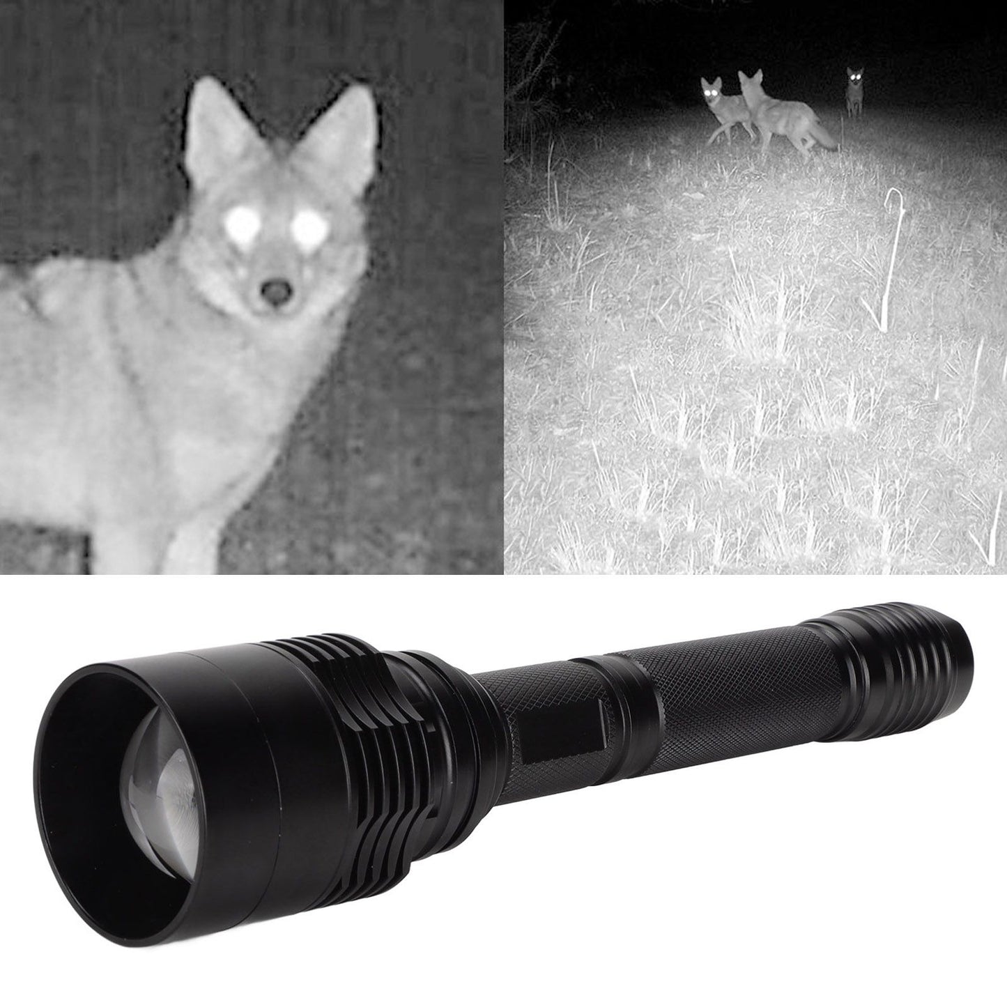 IR Flashlight Telescopic Focusing Infrared Flashlight 850nm LED Night Vision Monitoring Light Source Fill V1294-YM0523-3119220049311