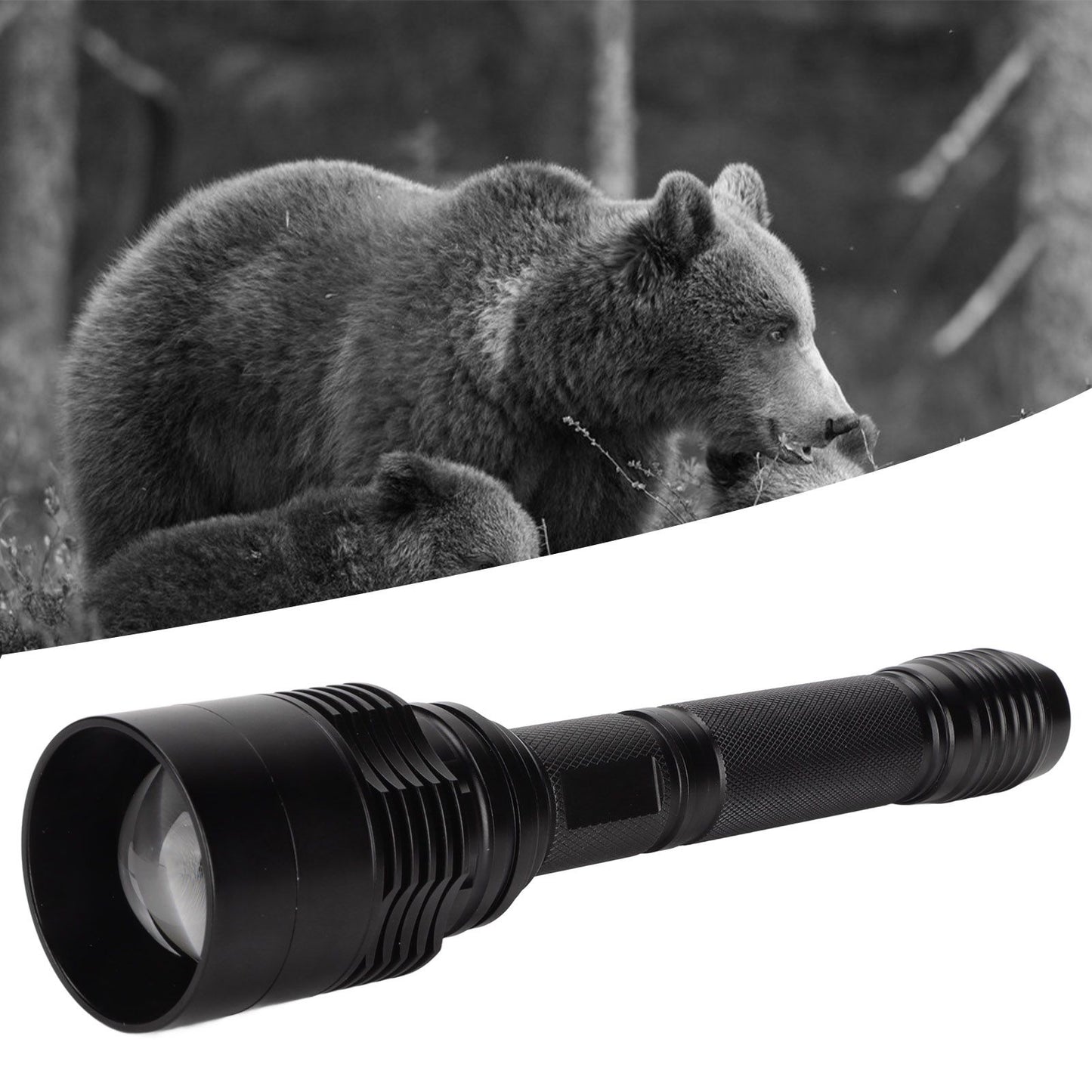 IR Flashlight Telescopic Focusing Infrared Flashlight 850nm LED Night Vision Monitoring Light Source Fill V1294-YM0523-3119220049311