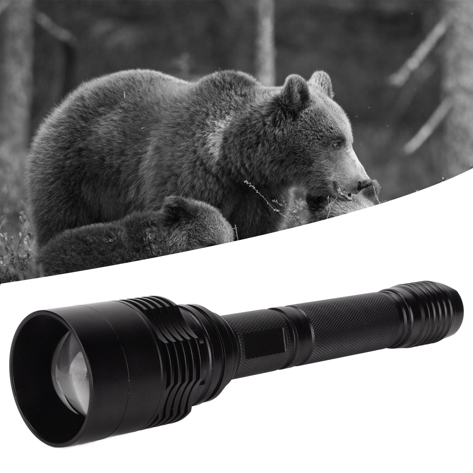 IR Flashlight Telescopic Focusing Infrared Flashlight 850nm LED Night Vision Monitoring Light Source Fill V1294-YM0523-3119220049311