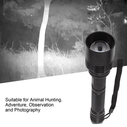 IR Flashlight Telescopic Focusing Infrared Flashlight 850nm LED Night Vision Monitoring Light Source Fill V1294-YM0523-3119220049311
