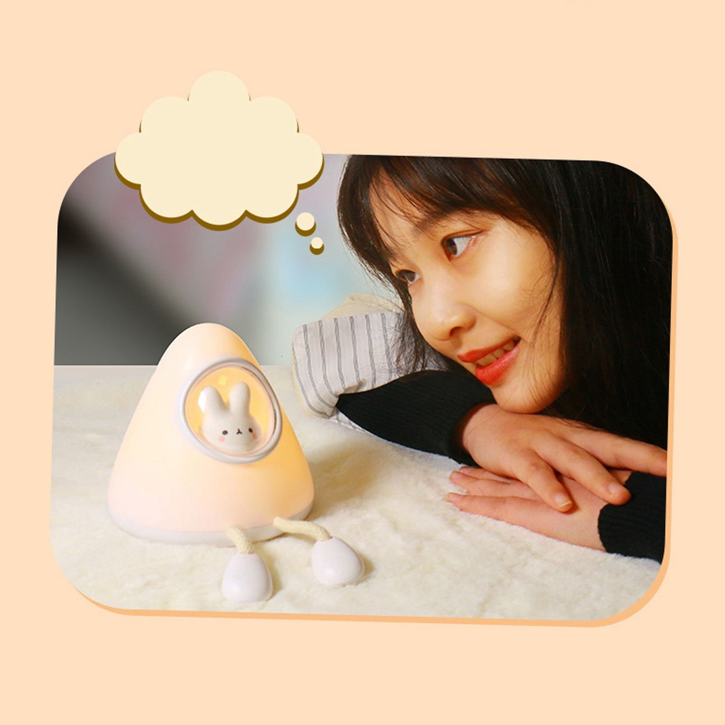 Kids Night Light Space Capsule Design Cute Soft Warm Light Dual Mode Easy Control Baby Night Light for V1294-YM0523-3119220050112