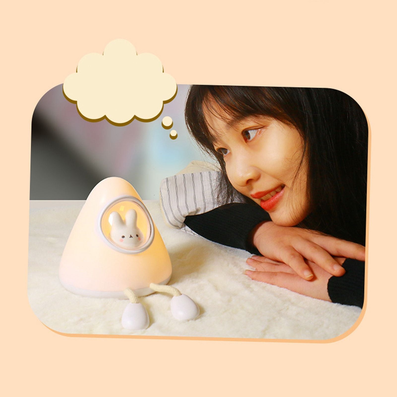 Kids Night Light Space Capsule Design Cute Soft Warm Light Dual Mode Easy Control Baby Night Light for V1294-YM0523-3119220050112