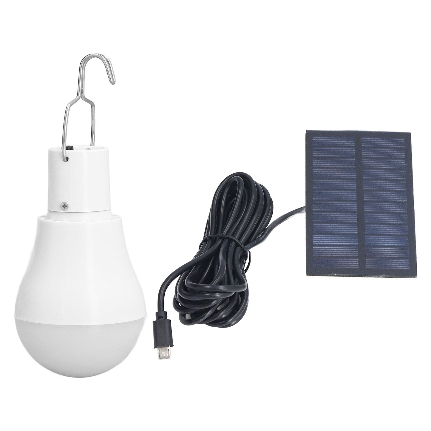Solar Light Bulb Energy Saving White Light USB Solar LED Bulb Light for Outdoor Camping Emergency with Hook V1294-YM0523-3119220050511