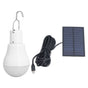 Solar Light Bulb Energy Saving White Light USB Solar LED Bulb Light for Outdoor Camping Emergency with Hook V1294-YM0523-3119220050511