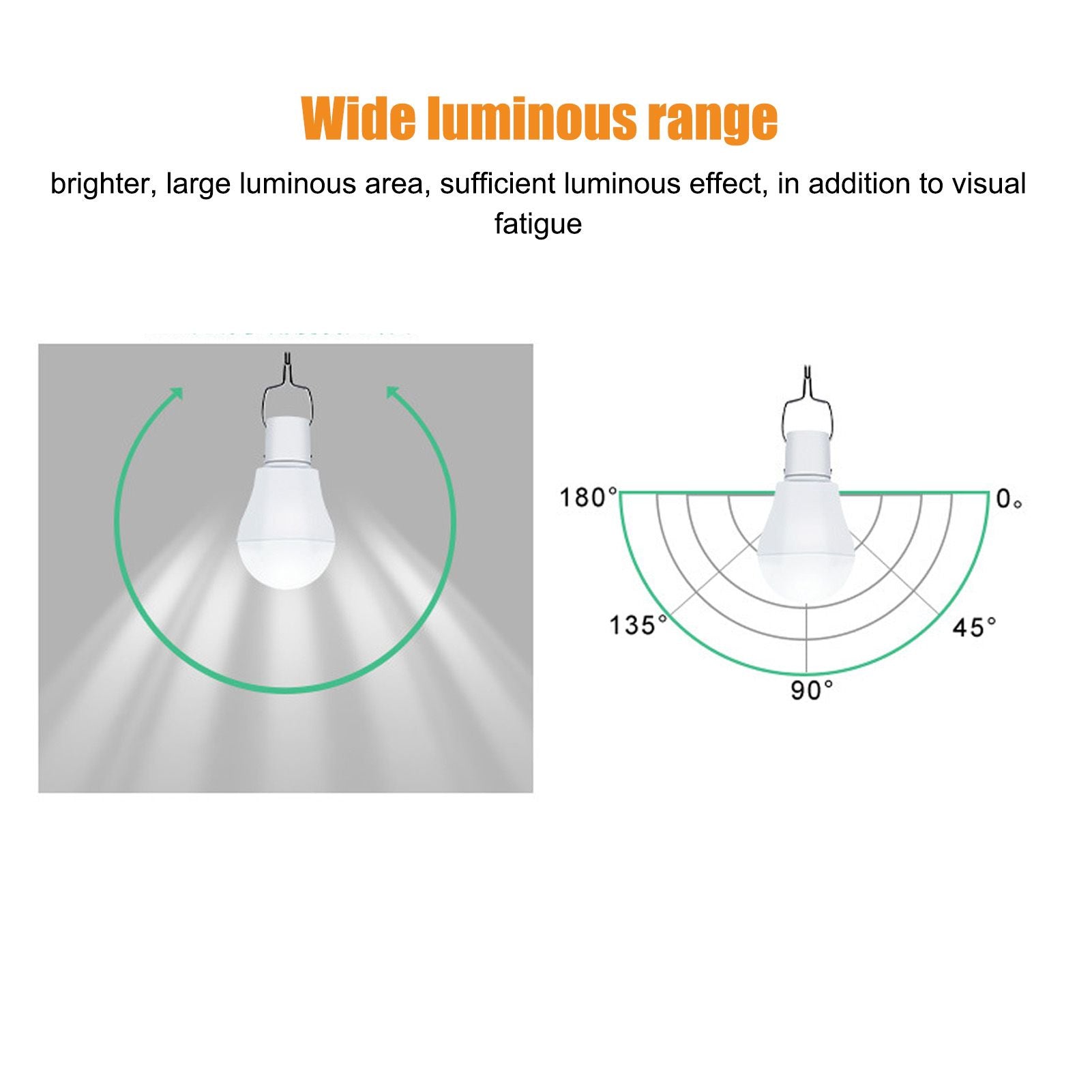 Solar Light Bulb Energy Saving White Light USB Solar LED Bulb Light for Outdoor Camping Emergency with Hook V1294-YM0523-3119220050511