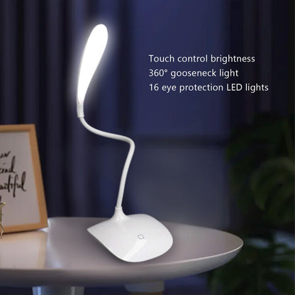 LED Table Lamp 3 Levels Touch Control USB Charging 16 LEDs Compact Portable Lamp for Home Office Travelling V1294-YM0523-3119220051811