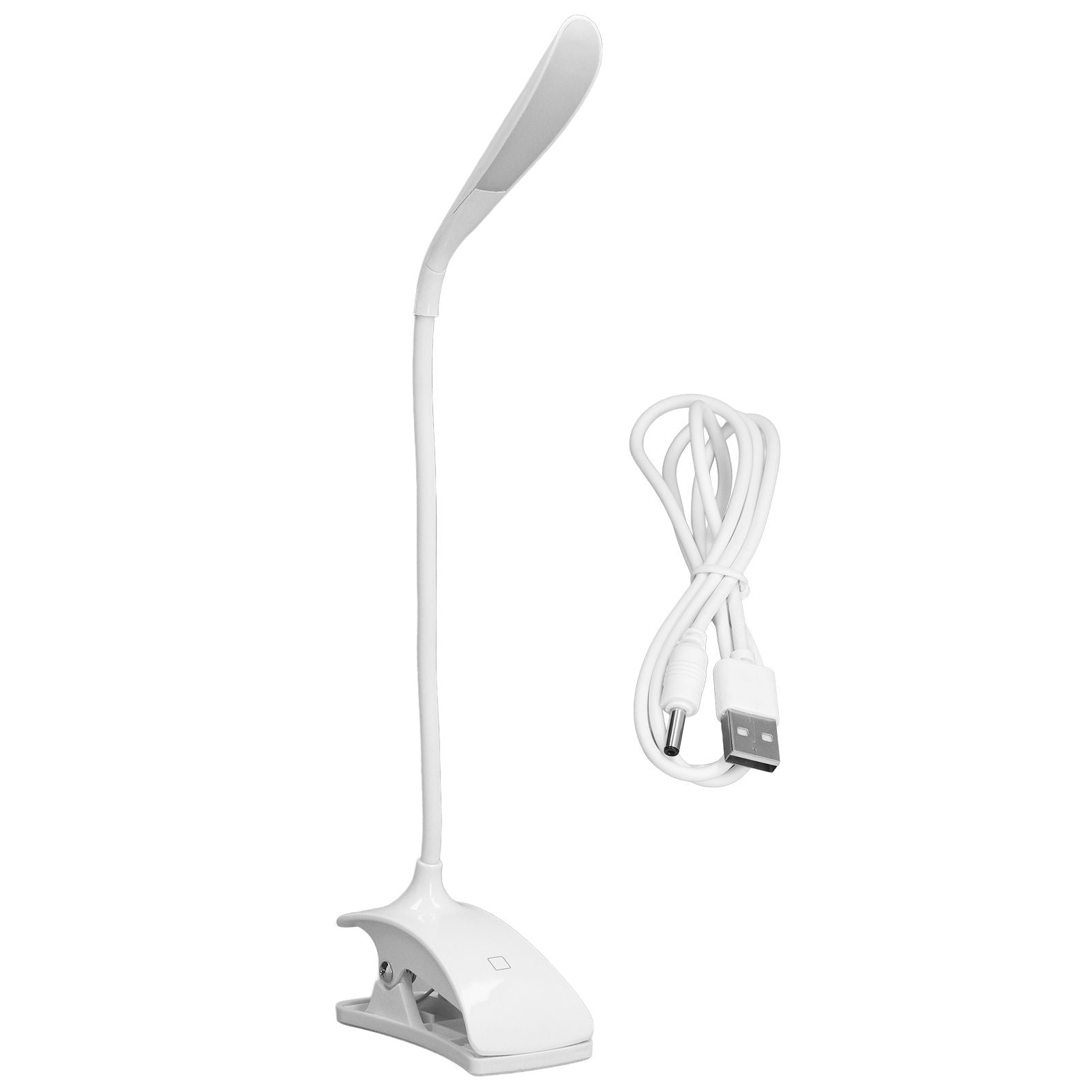 LED Desk Lamp 3 Level Brightness Energy Saving Eye Protection Clip Table Lamp with Flexible Gooseneck V1294-YM0523-3119220052311