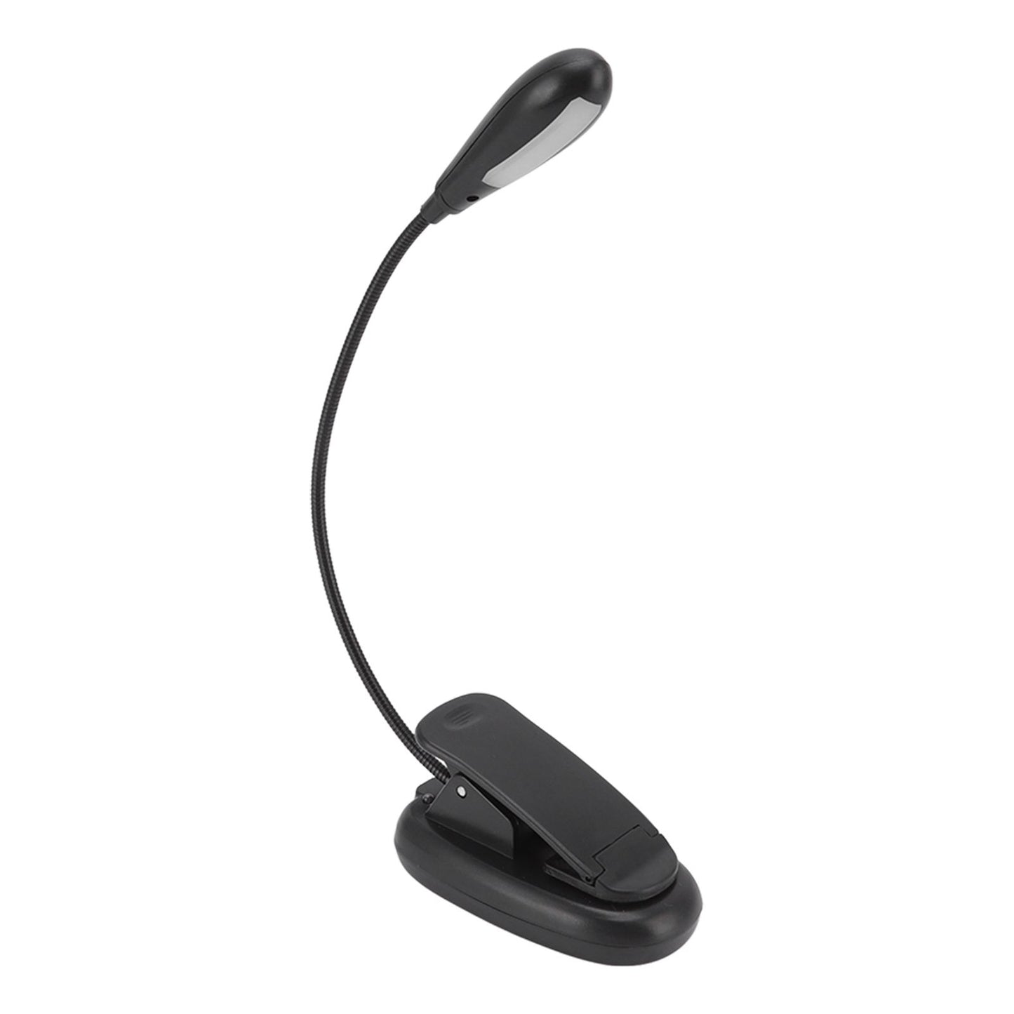 Clip On Light Black 9 Level 7 Lamps Foldable Flexible Gooseneck USB Rechargeable LED Clip Table Reading Lamp V1294-YM0523-3119220053111