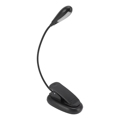 Clip On Light Black 9 Level 7 Lamps Foldable Flexible Gooseneck USB Rechargeable LED Clip Table Reading Lamp V1294-YM0523-3119220053111