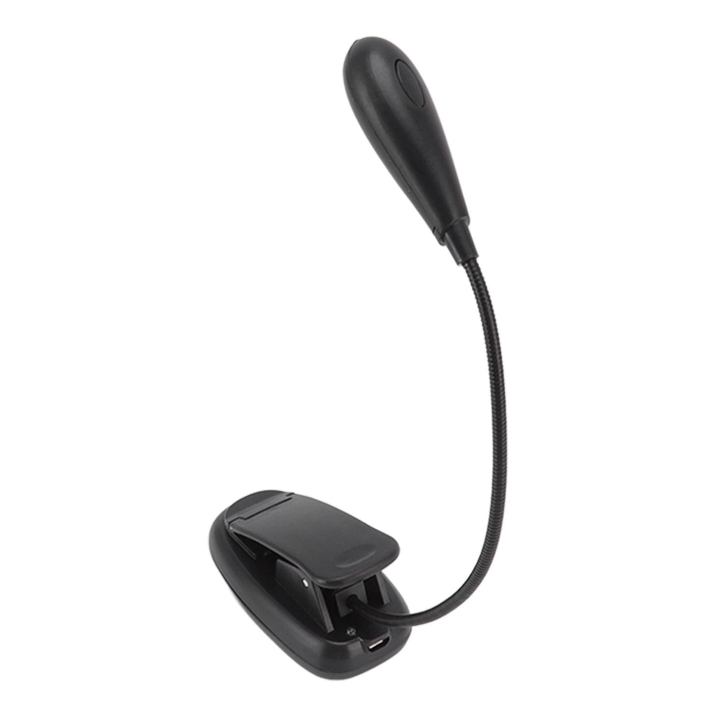 Clip On Light Black 9 Level 7 Lamps Foldable Flexible Gooseneck USB Rechargeable LED Clip Table Reading Lamp V1294-YM0523-3119220053111