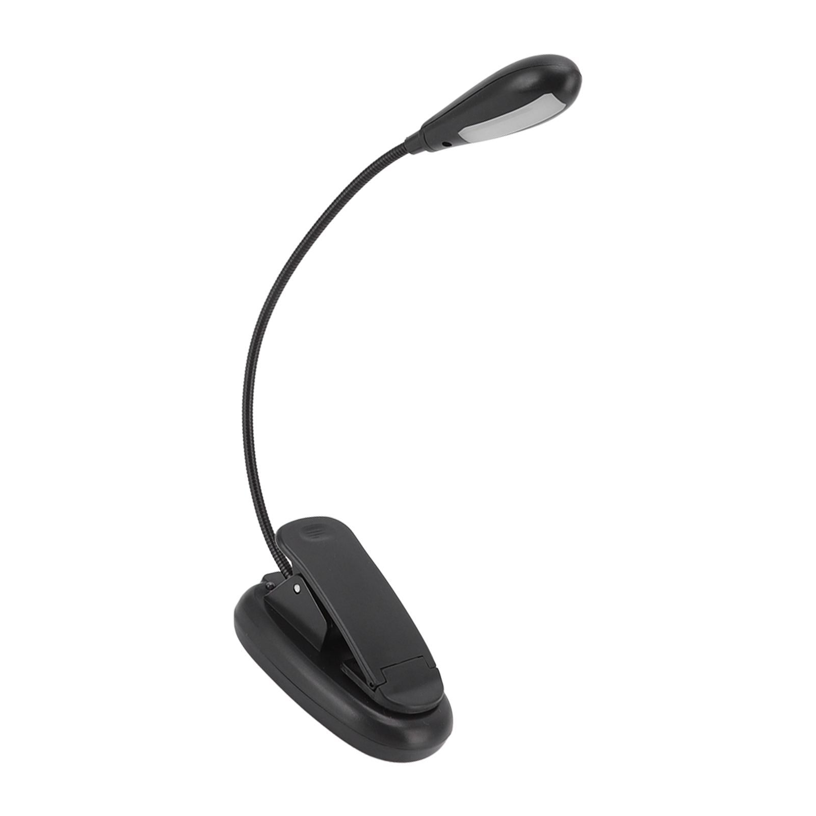 Clip On Light Black 9 Level 7 Lamps Foldable Flexible Gooseneck USB Rechargeable LED Clip Table Reading Lamp V1294-YM0523-3119220053111
