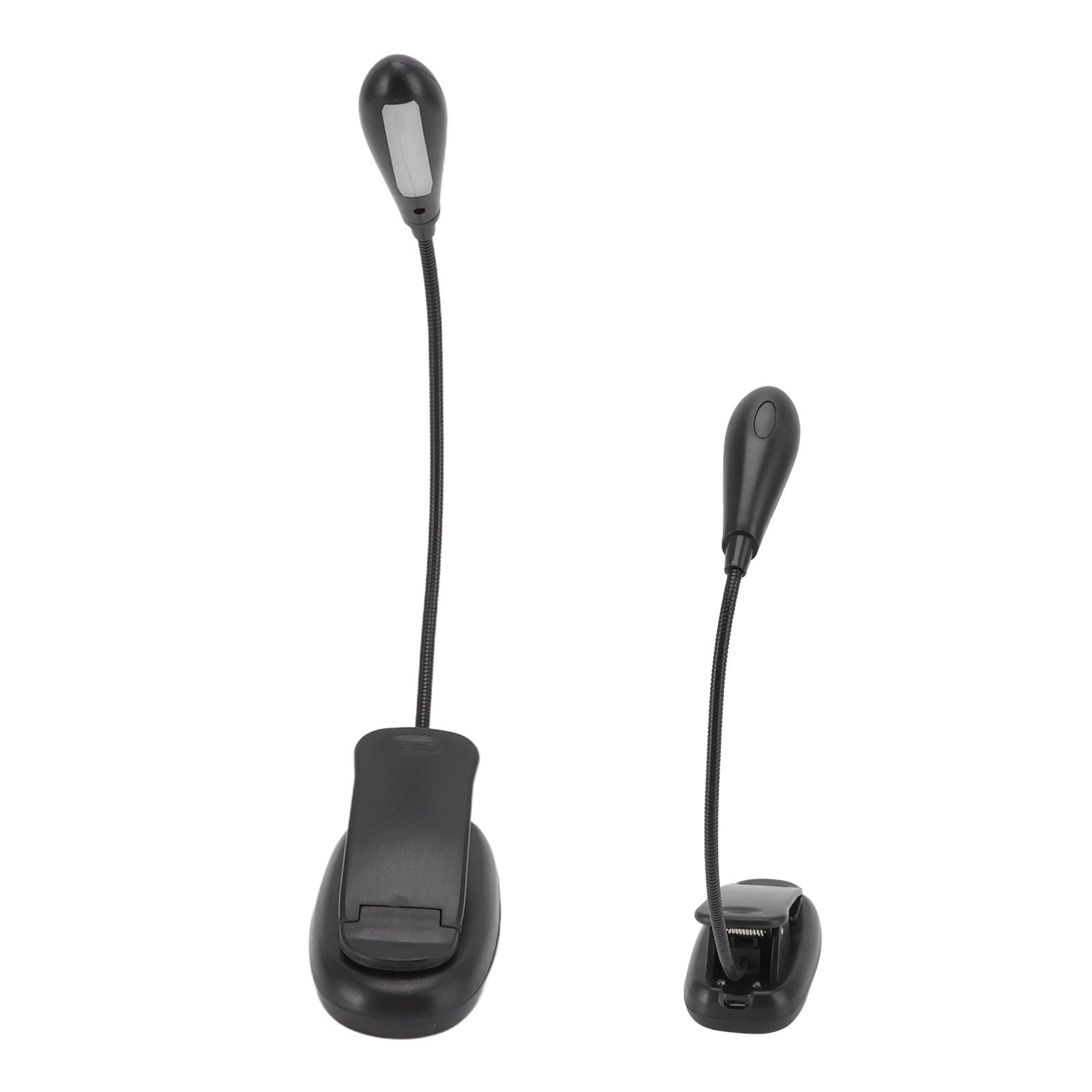 Clip On Light Black 9 Level 7 Lamps Foldable Flexible Gooseneck USB Rechargeable LED Clip Table Reading Lamp V1294-YM0523-3119220053111