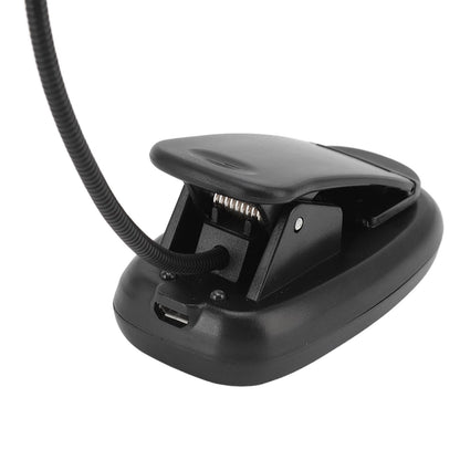 Clip On Light Black 9 Level 7 Lamps Foldable Flexible Gooseneck USB Rechargeable LED Clip Table Reading Lamp V1294-YM0523-3119220053111