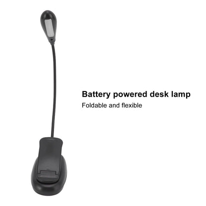 Clip On Light Black 9 Level 7 Lamps Foldable Flexible Gooseneck USB Rechargeable LED Clip Table Reading Lamp V1294-YM0523-3119220053111