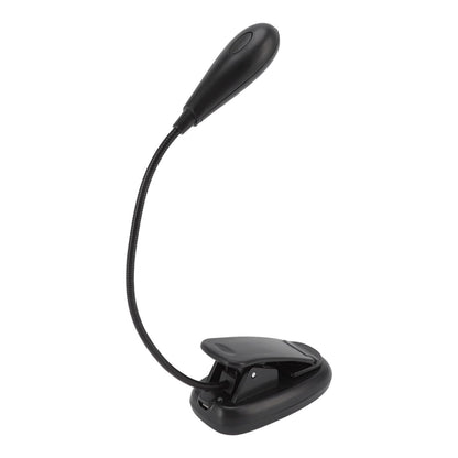 Clip On Light Black 9 Level 7 Lamps Foldable Flexible Gooseneck USB Rechargeable LED Clip Table Reading Lamp V1294-YM0523-3119220053111