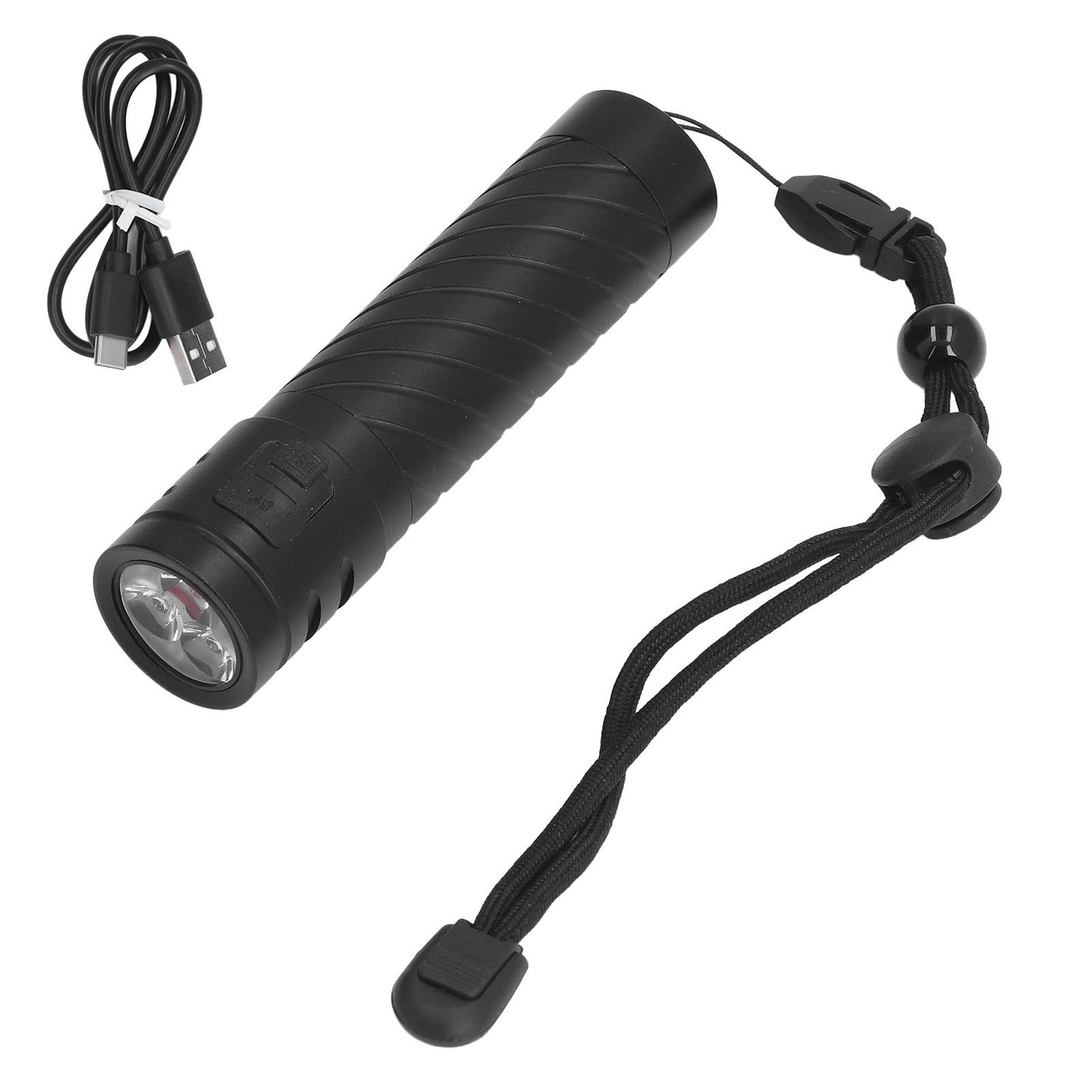 LED Camping Flashlight 3LED 3000LM Five Lighting Modes Super Bright White Light Flashlight for Outdoor V1294-YM0523-3119220054111