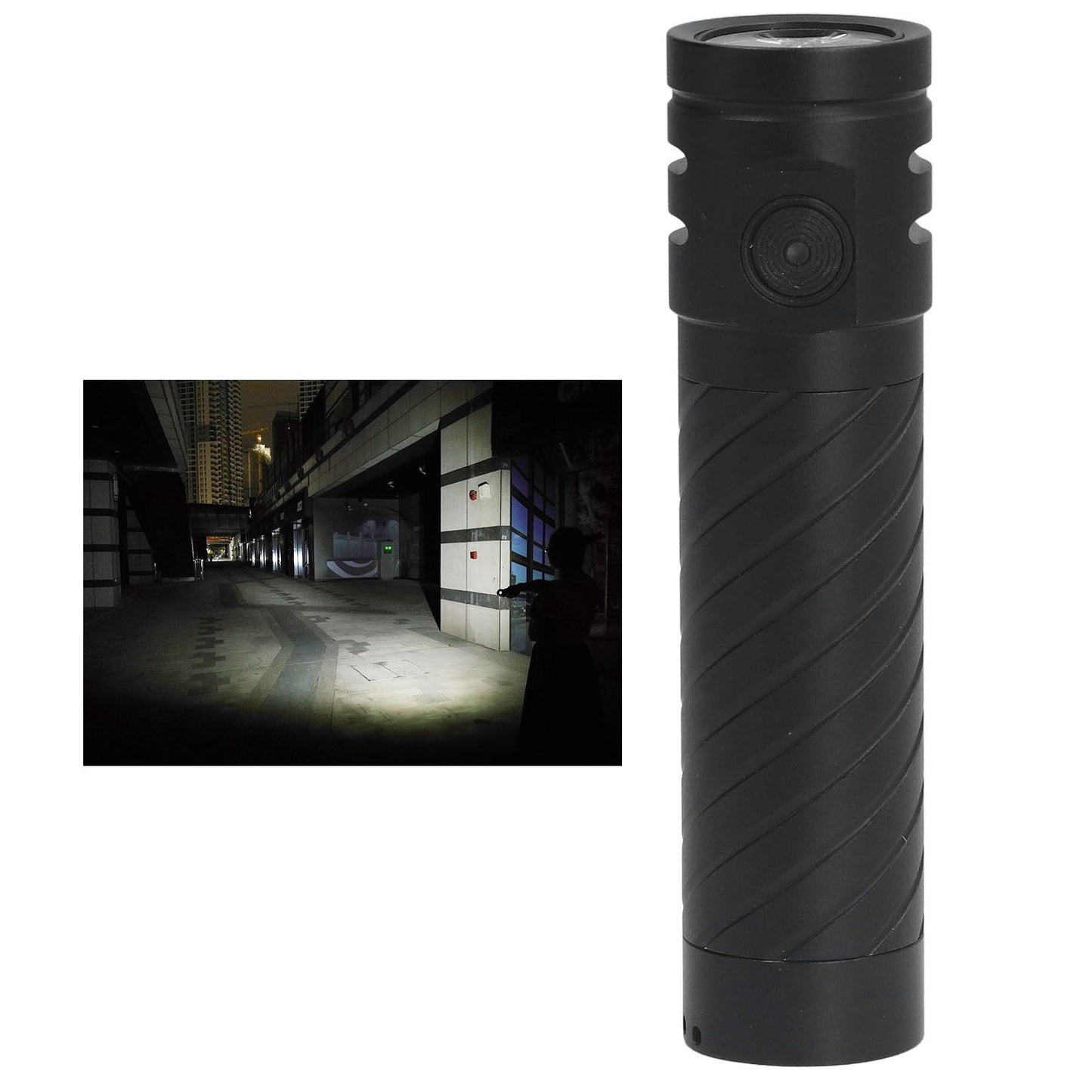 LED Camping Flashlight 3LED 3000LM Five Lighting Modes Super Bright White Light Flashlight for Outdoor V1294-YM0523-3119220054111