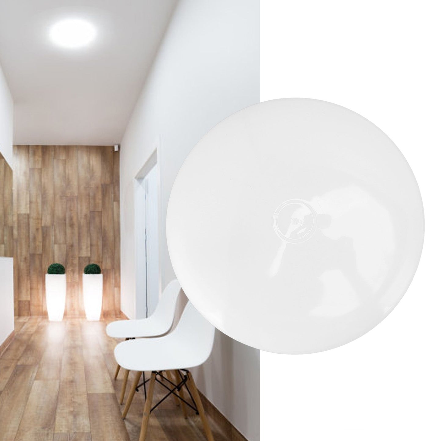 LED Ceiling Light 36W Power Saving Cool White Light Dustproof Ultra Thin Ceiling Light for Kitchen Bedroom V1294-YM0523-3119220054311