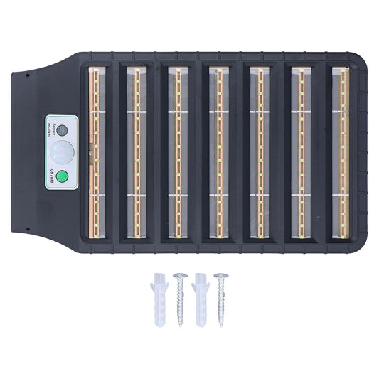 IP65 Solar Street Light 3 Modes 98 LEDs 2200LM Human Body Induction 100W Solar Wall Lights for Patios Gardens V1294-YM0523-3119220054711
