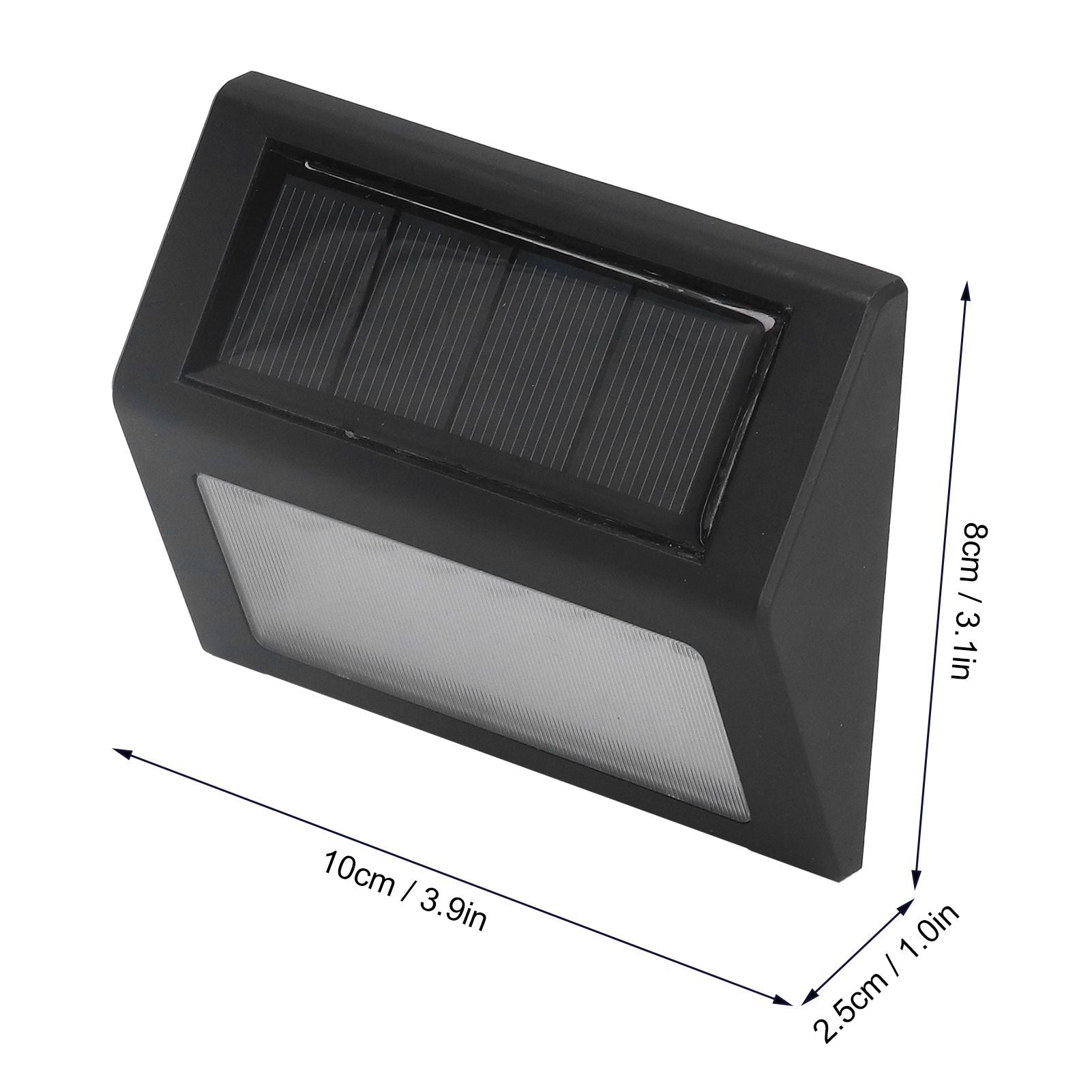 6 LED Solar Wall Lamp 10000H Automatic Function Small Size Solar Corridor Light for Hallway Staircase Garden V1294-YM0523-3119220055511