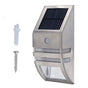 Solar Wall Lamp PIR Human Body Induction High Sensitivity White Light 40LM Stainless Steel Solar Wall Light V1294-YM0523-3119220055811