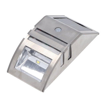 Solar Wall Lamp PIR Human Body Induction High Sensitivity White Light 40LM Stainless Steel Solar Wall Light V1294-YM0523-3119220055811