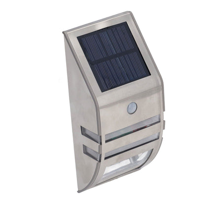 Solar Wall Lamp PIR Human Body Induction High Sensitivity White Light 40LM Stainless Steel Solar Wall Light V1294-YM0523-3119220055811