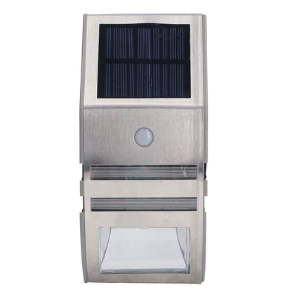 Solar Wall Lamp PIR Human Body Induction High Sensitivity White Light 40LM Stainless Steel Solar Wall Light V1294-YM0523-3119220055811
