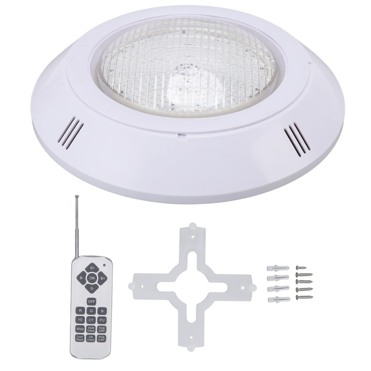 Pool LED Lights AC12V RGB Colorful IP68 Waterproof Remote Control High Transmittance Durable ABS Aquarium V1294-YM0523-3119220056412