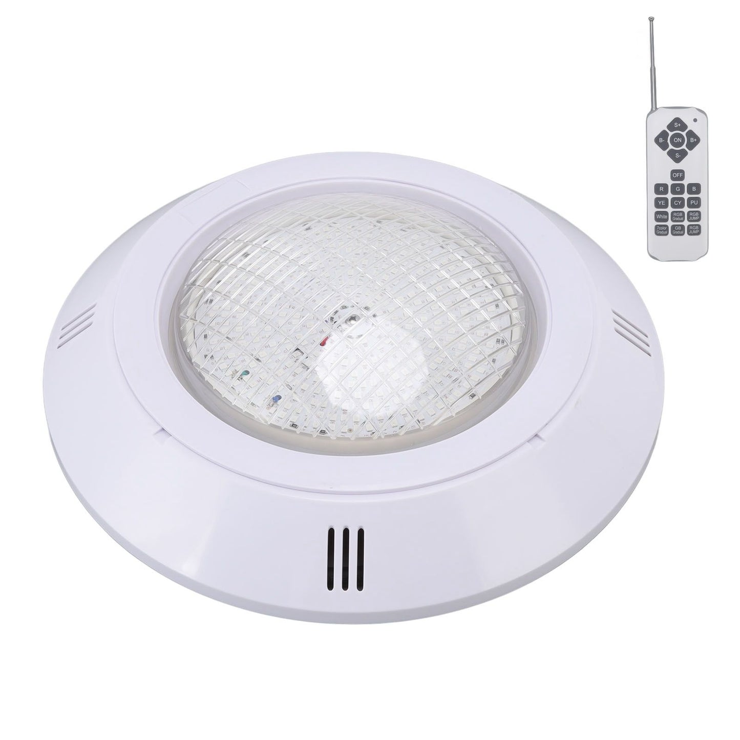 Pool LED Lights AC12V RGB Colorful IP68 Waterproof Remote Control High Transmittance Durable ABS Aquarium V1294-YM0523-3119220056412