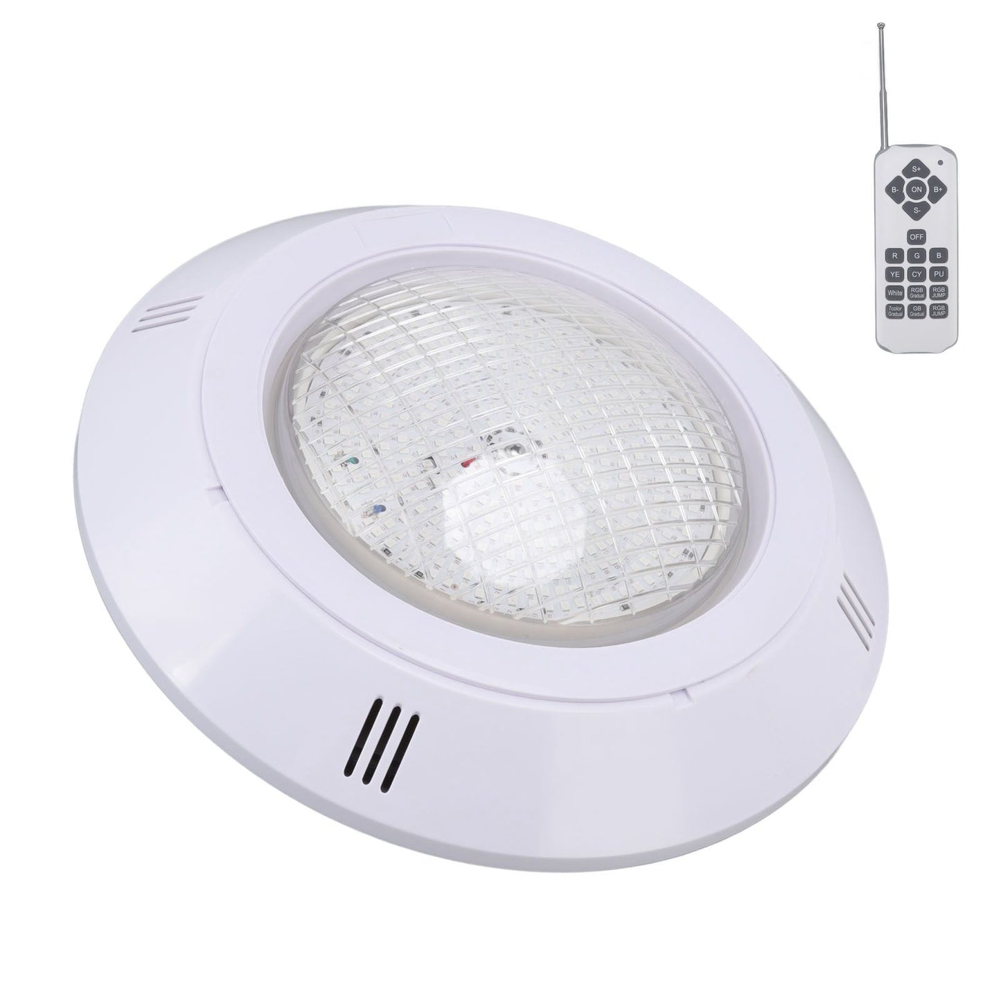Pool LED Lights AC12V RGB Colorful IP68 Waterproof Remote Control High Transmittance Durable ABS Aquarium V1294-YM0523-3119220056412