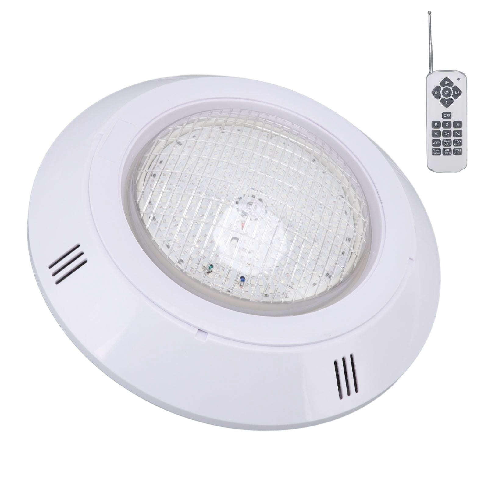 Pool LED Lights AC12V RGB Colorful IP68 Waterproof Remote Control High Transmittance Durable ABS Aquarium V1294-YM0523-3119220056412