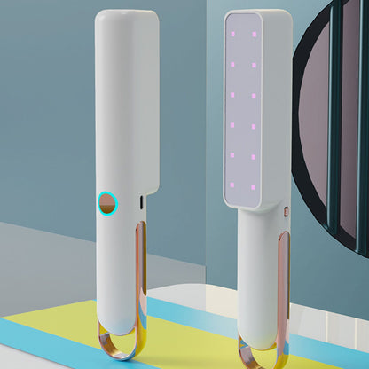 Handheld UVC Light 7W Efficient Rechargeable Handheld Portable White UV Cleaner Light LED Disinfection Lamp V1294-YM0523-3119220056811