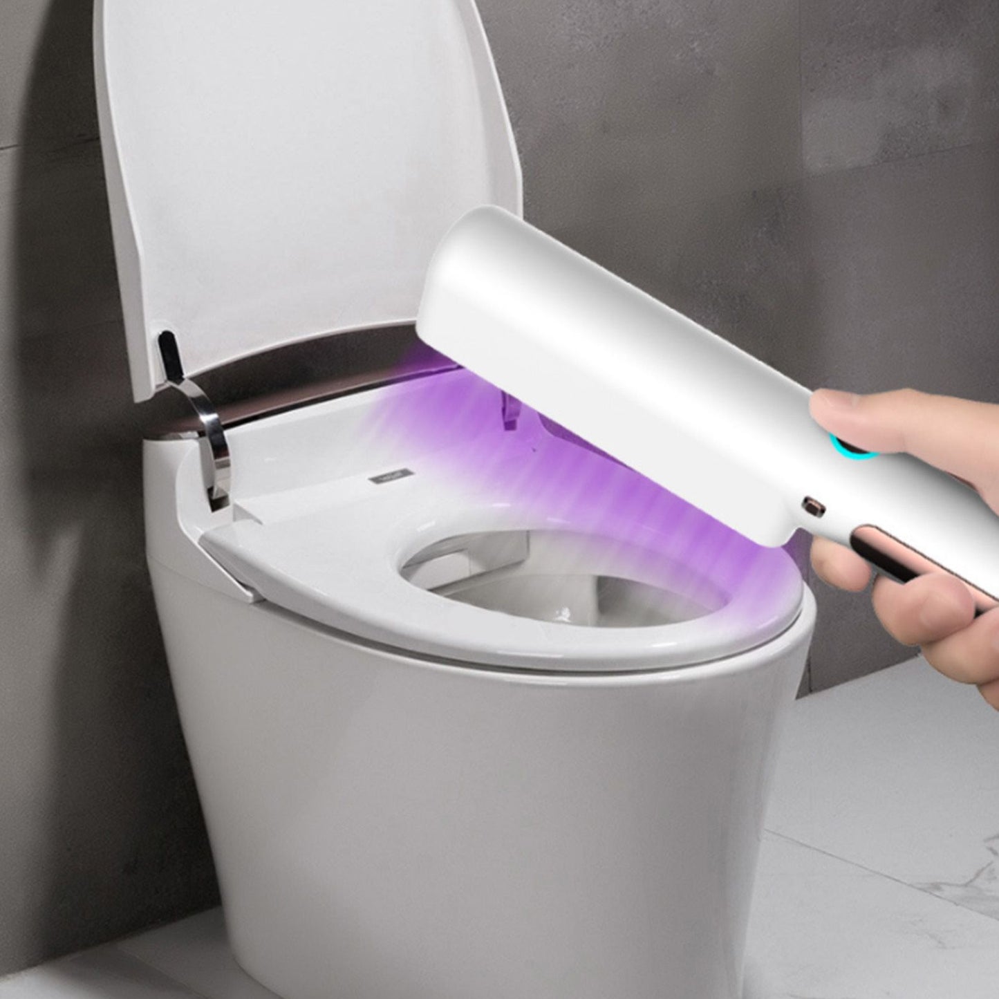 Handheld UVC Light 7W Efficient Rechargeable Handheld Portable White UV Cleaner Light LED Disinfection Lamp V1294-YM0523-3119220056811