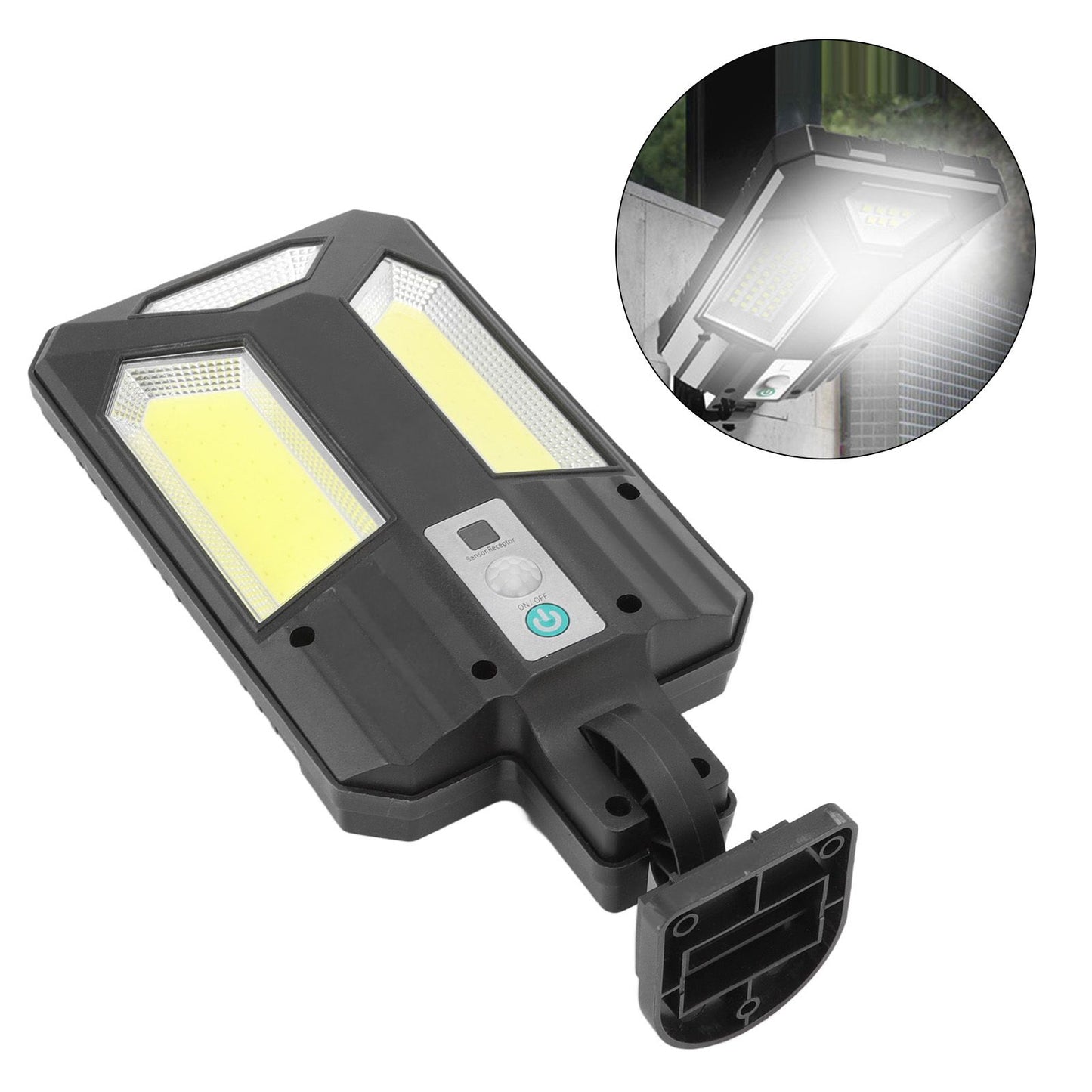 Solar Sensor Wall Light 3COB Energy Saving High Brightness Waterproof Solar Street Light for Outdoor V1294-YM0523-3119220057011