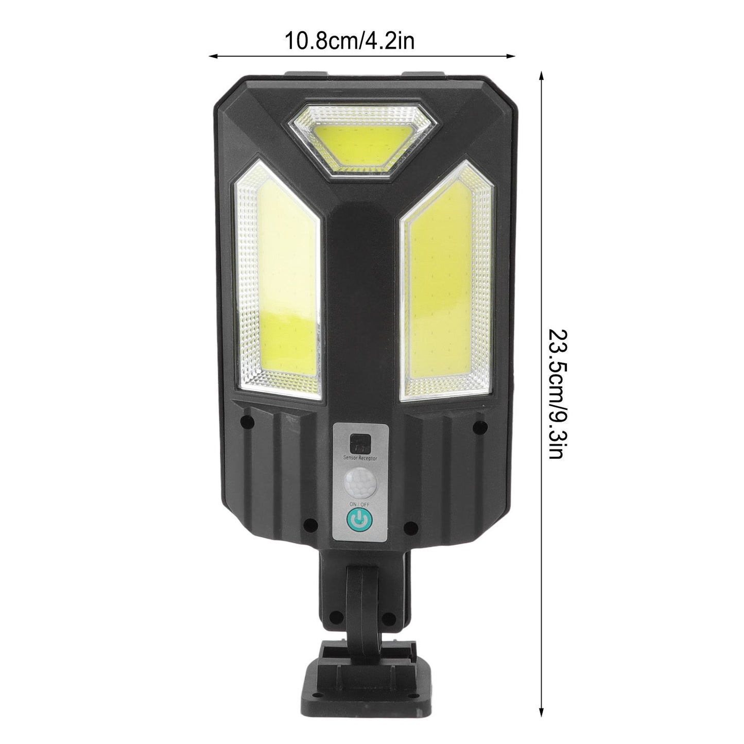 Solar Sensor Wall Light 3COB Energy Saving High Brightness Waterproof Solar Street Light for Outdoor V1294-YM0523-3119220057011