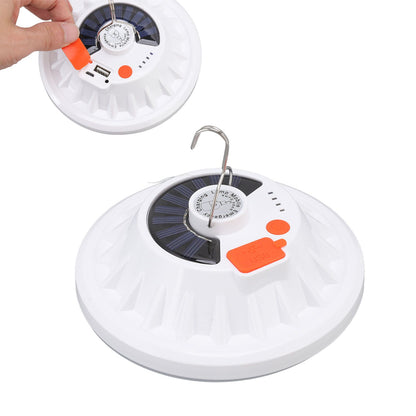Solar Emergency Light IP65 Waterproof 60 LEDs USB Rechargeable Camping Light for Outdoor Camping V1294-YM0523-3119220058711