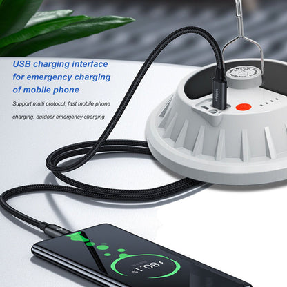 Solar Emergency Light IP65 Waterproof 60 LEDs USB Rechargeable Camping Light for Outdoor Camping V1294-YM0523-3119220058711