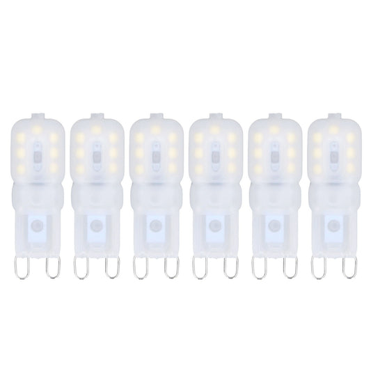 6Pcs G9 LED Light Bulbs Dimmable 3W Energy Saving 360 Degree Light Light Bulb for Ceiling Lamps and Pendant V1294-YM0523-3119220065012