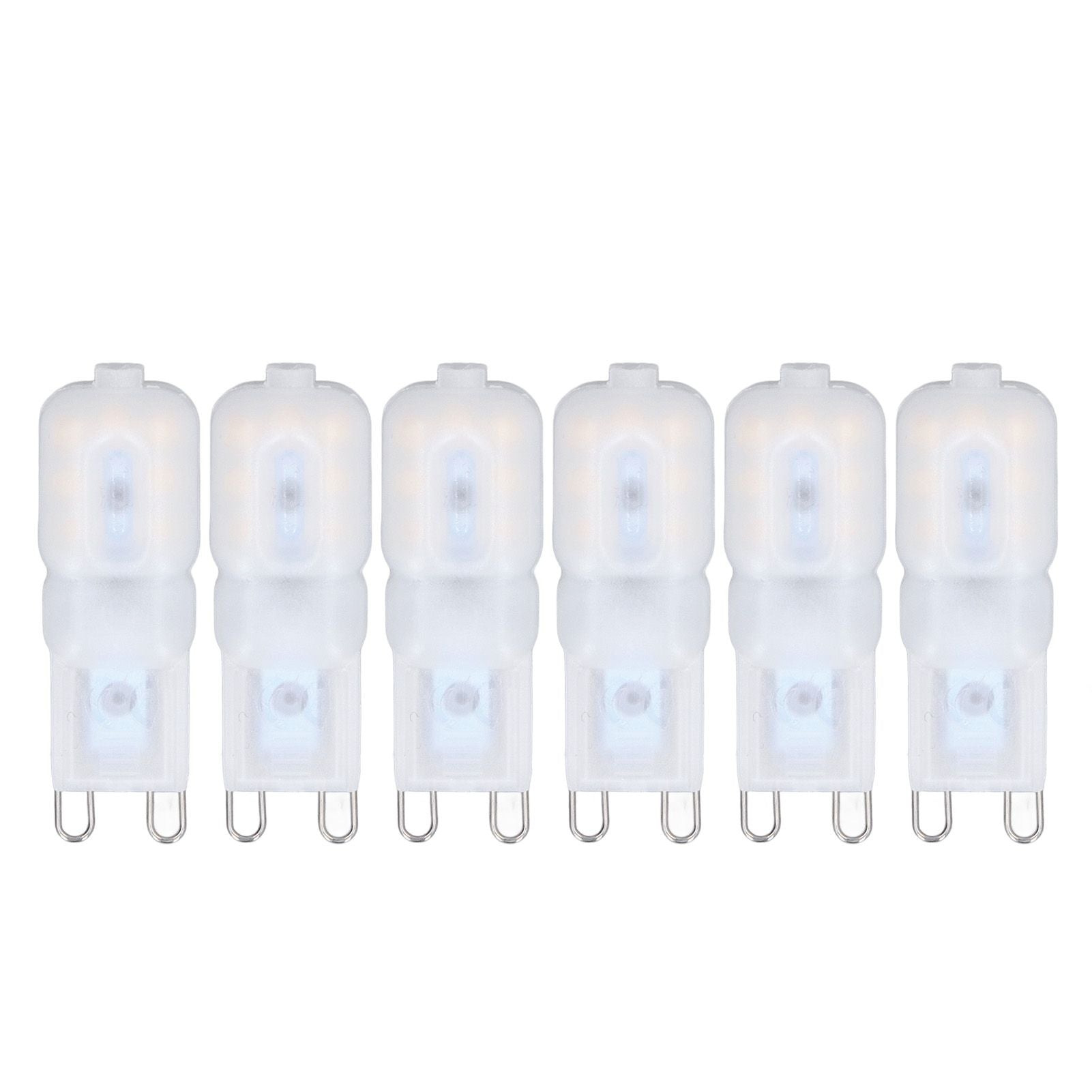 6Pcs G9 LED Light Bulbs Dimmable 3W Energy Saving 360 Degree Light Light Bulb for Ceiling Lamps and Pendant V1294-YM0523-3119220065013