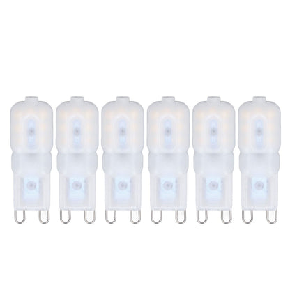6Pcs G9 LED Light Bulbs Dimmable 3W Energy Saving 360 Degree Light Light Bulb for Ceiling Lamps and Pendant V1294-YM0523-3119220065013