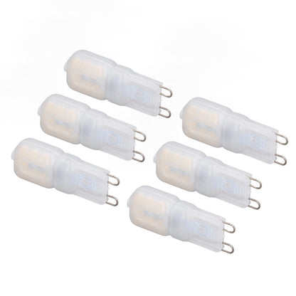 6Pcs G9 LED Light Bulbs Dimmable 3W Energy Saving 360 Degree Light Light Bulb for Ceiling Lamps and Pendant V1294-YM0523-3119220065013