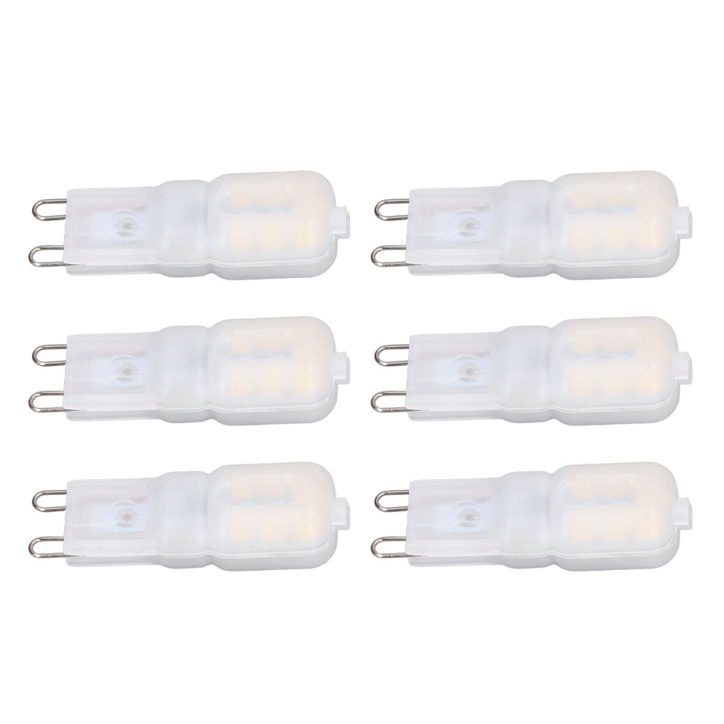 6Pcs G9 LED Light Bulbs Dimmable 3W Energy Saving 360 Degree Light Light Bulb for Ceiling Lamps and Pendant V1294-YM0523-3119220065013
