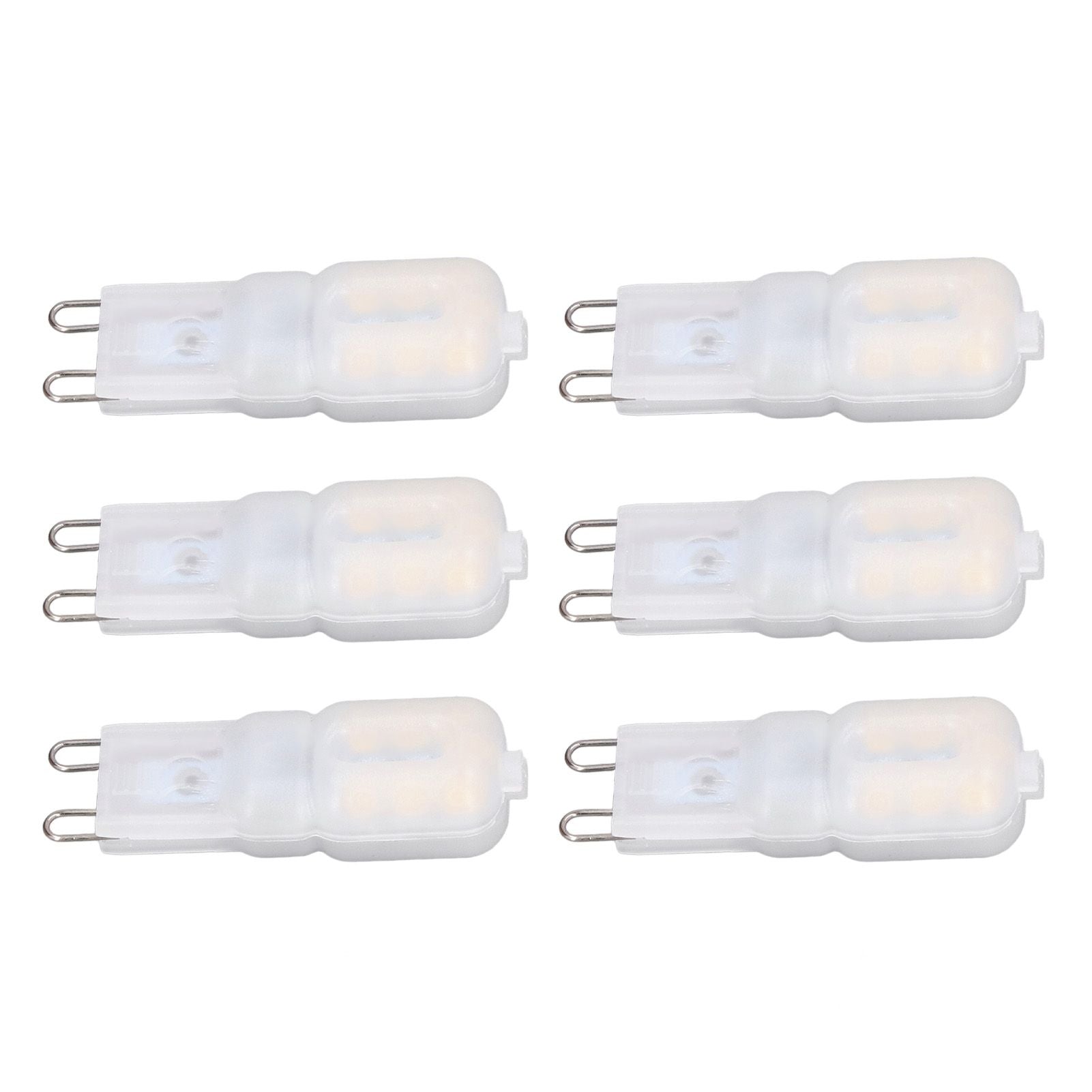6Pcs G9 LED Light Bulbs Dimmable 3W Energy Saving 360 Degree Light Light Bulb for Ceiling Lamps and Pendant V1294-YM0523-3119220065013
