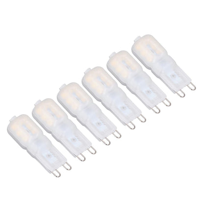 6Pcs G9 LED Light Bulbs Dimmable 3W Energy Saving 360 Degree Light Light Bulb for Ceiling Lamps and Pendant V1294-YM0523-3119220065013
