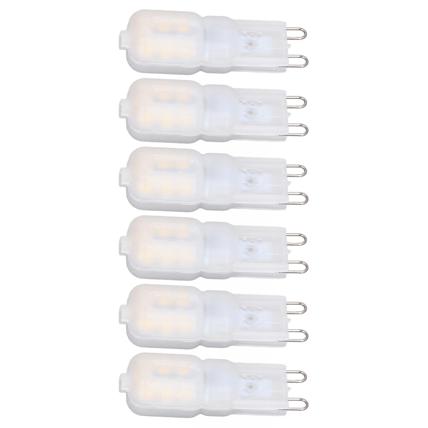 6Pcs G9 LED Light Bulbs Dimmable 3W Energy Saving 360 Degree Light Light Bulb for Ceiling Lamps and Pendant V1294-YM0523-3119220065013