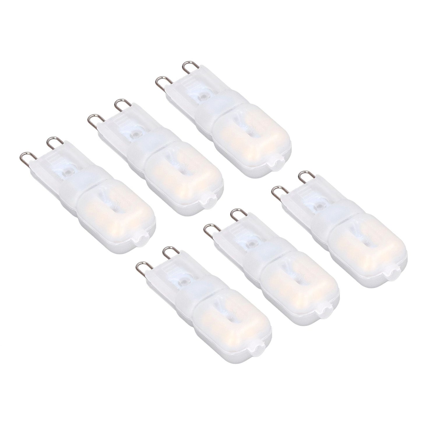 6Pcs G9 LED Light Bulbs Dimmable 3W Energy Saving 360 Degree Light Light Bulb for Ceiling Lamps and Pendant V1294-YM0523-3119220065013