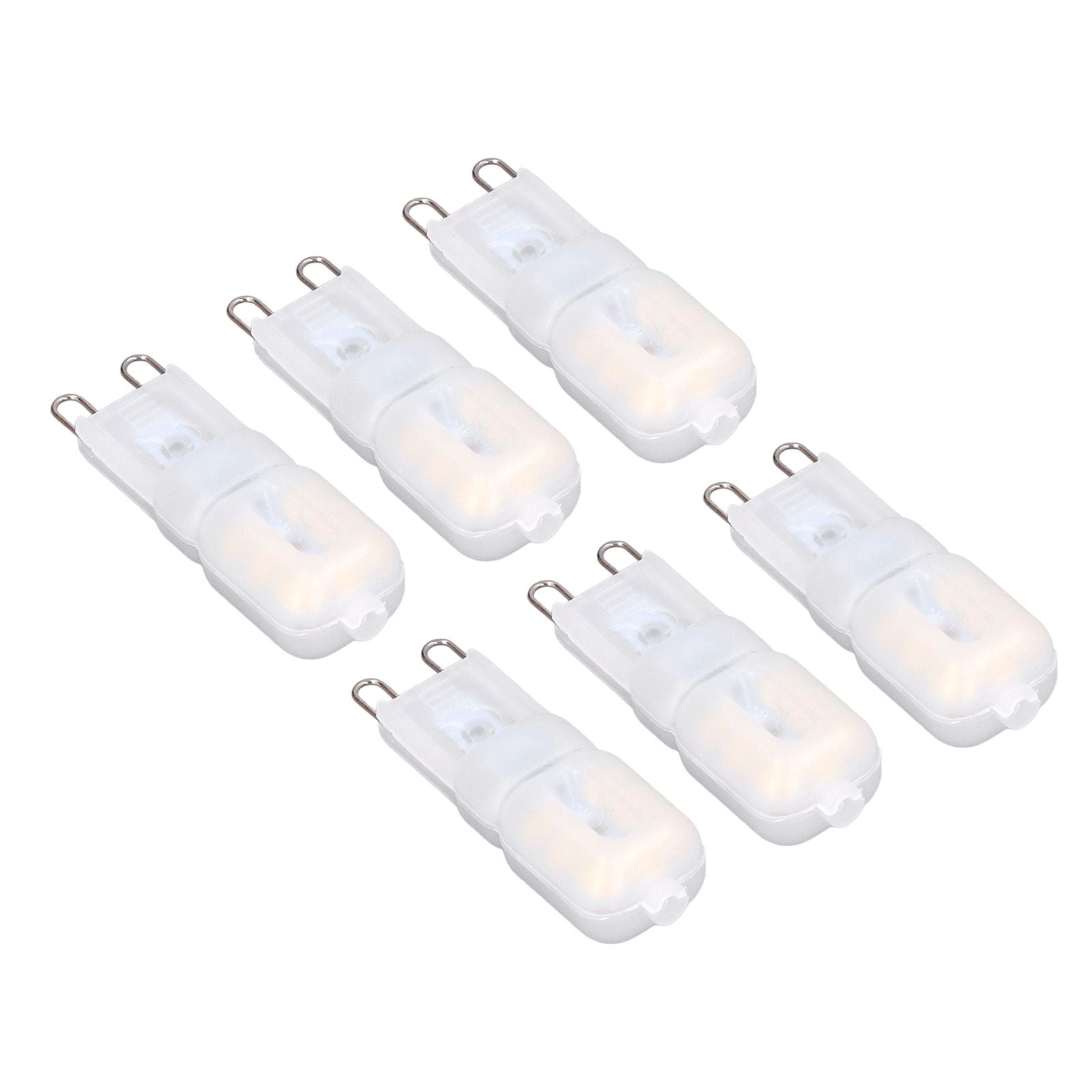 6Pcs G9 LED Light Bulbs Dimmable 3W Energy Saving 360 Degree Light Light Bulb for Ceiling Lamps and Pendant V1294-YM0523-3119220065013